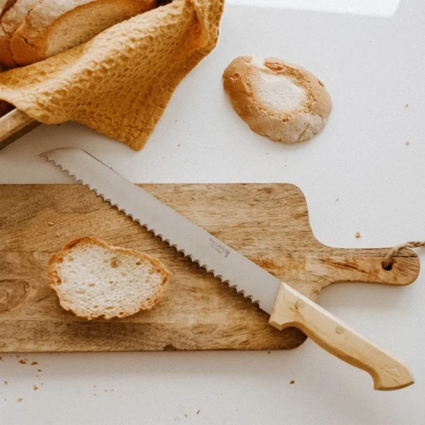 Cuchillo de pan con mango de boj - Pallarés Solsona - Imagen 2