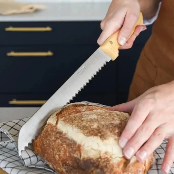 Cuchillo de pan con mango de boj - Pallarés Solsona - Imagen 3