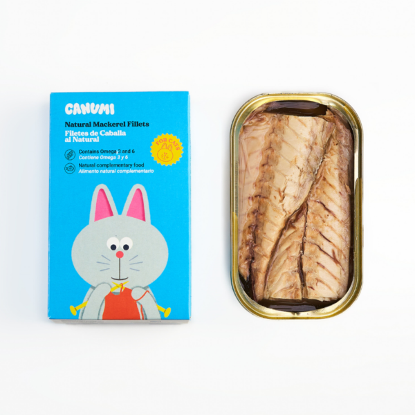 Filetes de caballa al natural para gatos - Canumi - Imagen 2