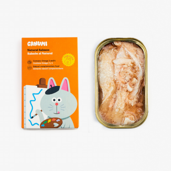 Salmón al natural para gatos - Canumi - Imagen 2