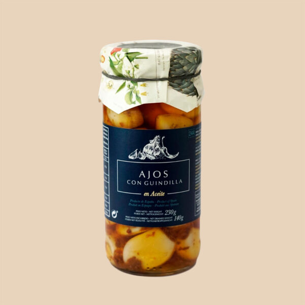 Ajos en aceite con guindilla - Garden Delights