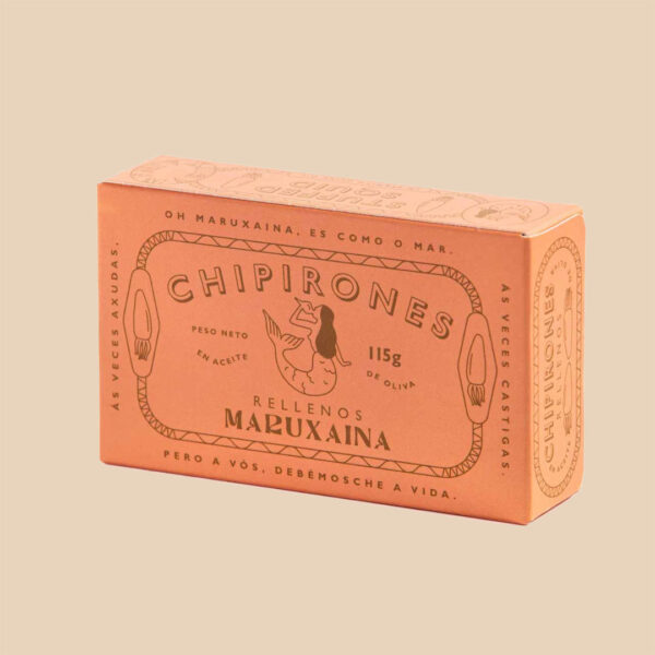 Almejas Chipirones rellenos en tinta - Maruxaina